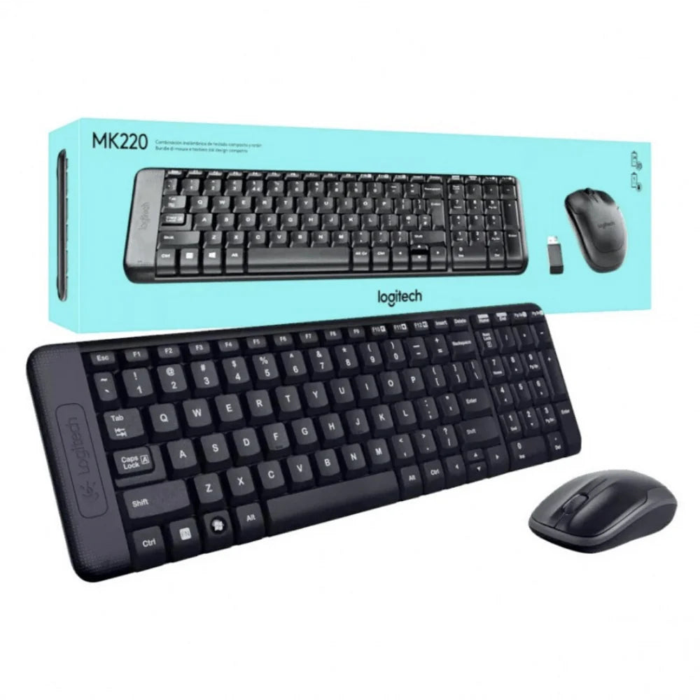 KIT DE TECLADO Y MOUSE INALAMBRICO MK220 MARCA LOGITECH KIT DE TECLADO Y MOUSE INALAMBRICO MK220 MARCA LOGITECH
